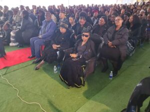 People gathered from all corners of the province to pay their last respect