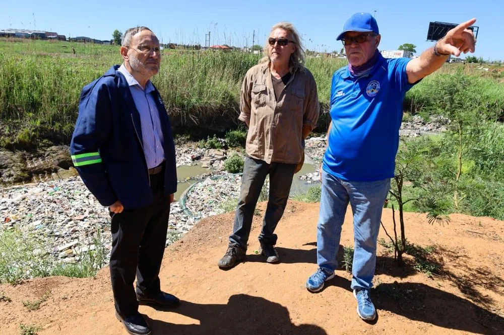 Kaalspruit litter traps Deputy Minister Jack Bloom Opens Litter