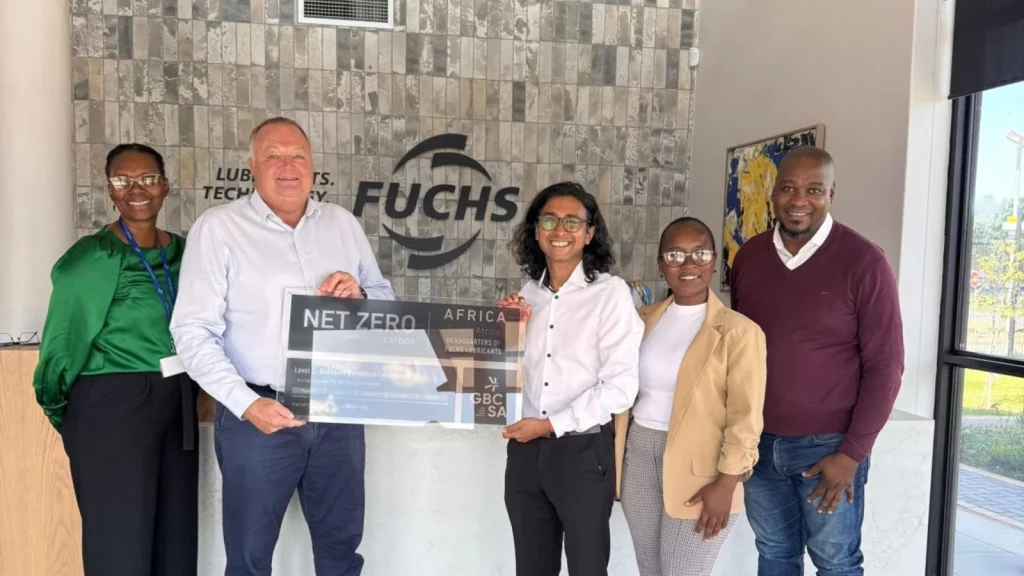 Net Zero Carbon Fuchs Lubricants Isando Head Office Gets