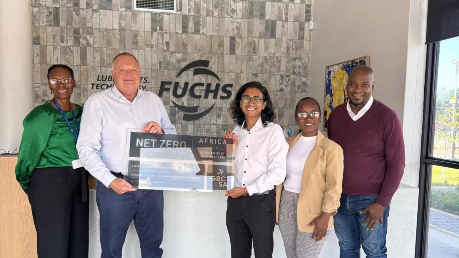 Net Zero Carbon Fuchs Lubricants Isando Head Office Gets